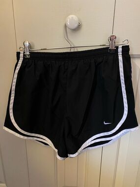 Size Medium Nike Black Dri-FIT Brief-Lined Running Shorts